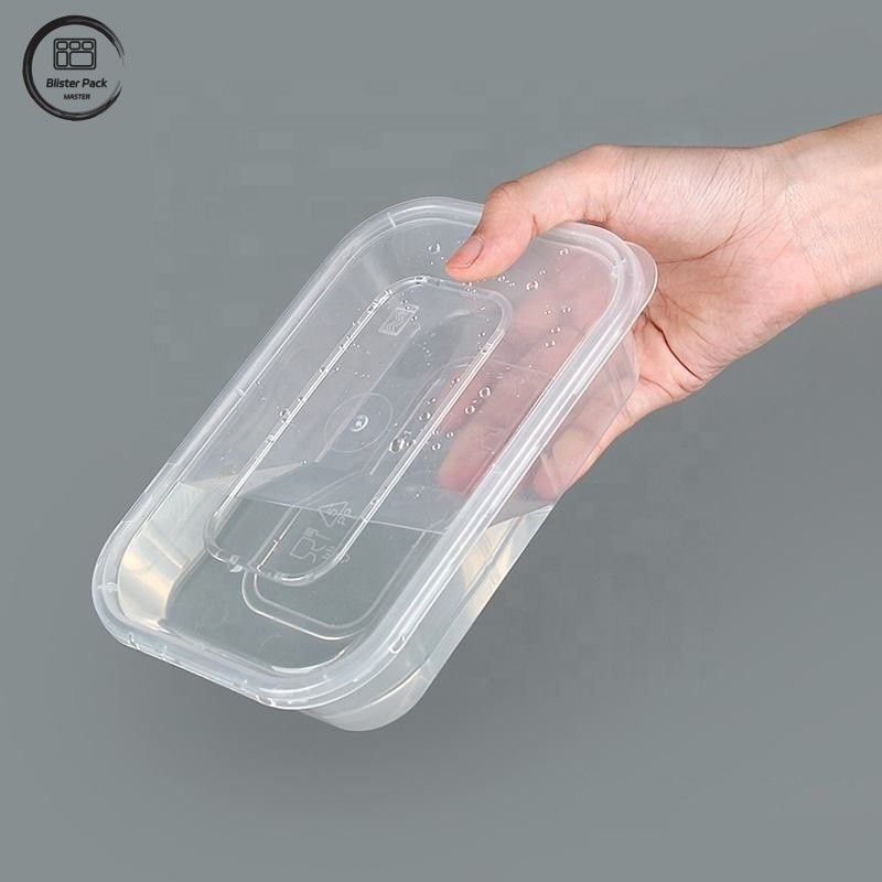 الصندوق البلاستيكي المستخدم في الميكروويف 500ml إلى 1500ml