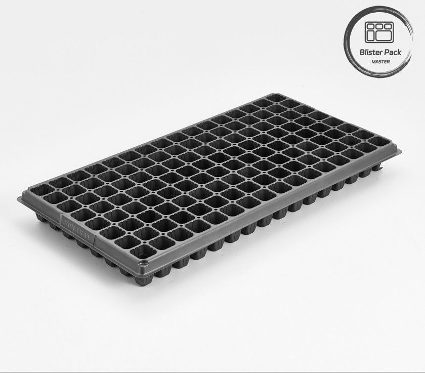 128 خلية PS صناديق البذور البلاستيكية لمزرعة الخضروات صناديق زرع النباتات 0.8mm إلى 1.0mm سميكة