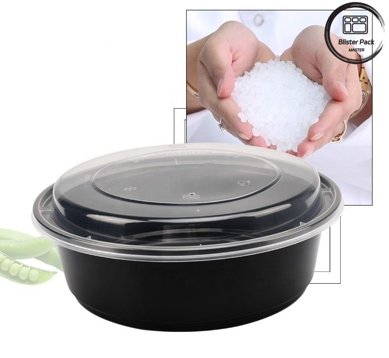 حاويات السلطة المستخدمة مرة واحدة خالية من BPA مضادة للتسرب الأحجام المختلفة 8oz 12oz 16oz 24oz 32oz