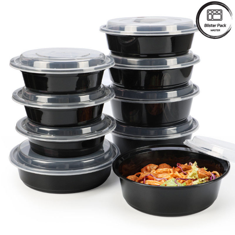 حاويات السلطة المستخدمة مرة واحدة خالية من BPA مضادة للتسرب الأحجام المختلفة 8oz 12oz 16oz 24oz 32oz