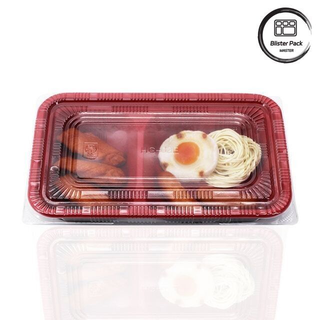 2-3-4 مخصصة مقصورة PP الطعام الساخن للخروج بها صناديق البنتو الصديقة للبيئة مستطيلة