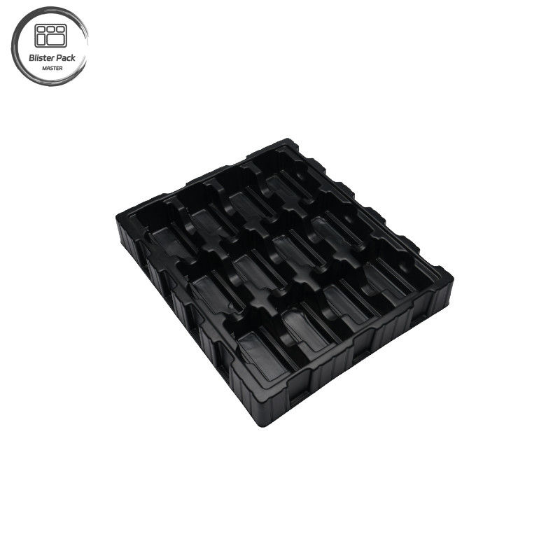 ESD PS علبة تعبئة PCB ، علبة البلاستيك المضادة للستاتيكية للبلاستيك الإلكتروني